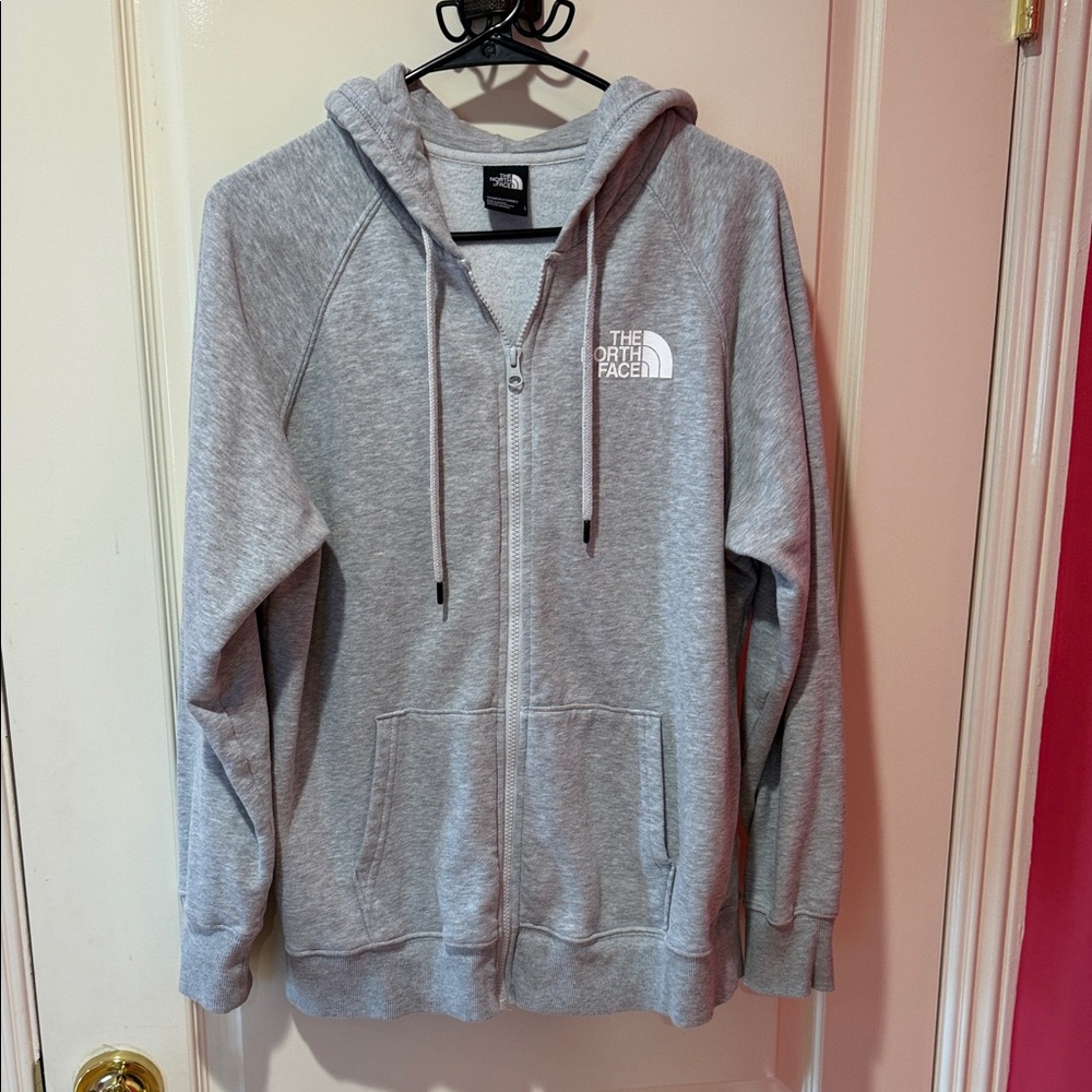 The North Face Women's Heather Gray Zip-Up Hoodie